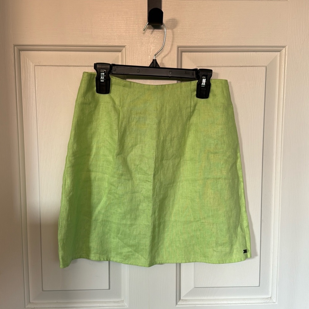 Green Mini skirt A-line